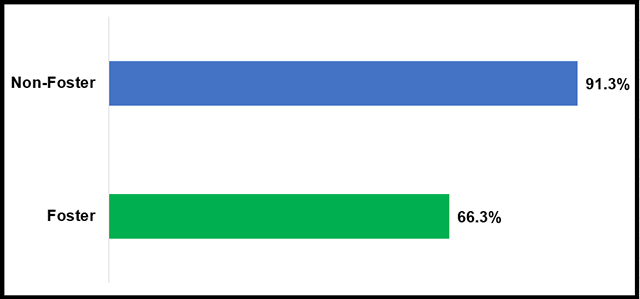 Bar chart of the school stability rates.