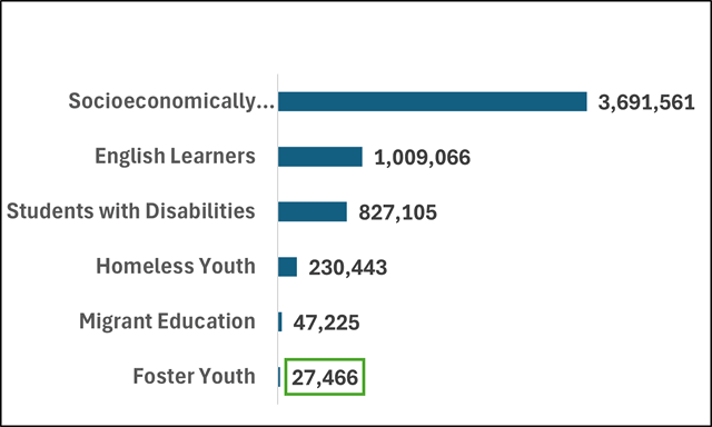 2024–2025 Student Group Census Day Enrollment Chart. Data available in the below table.